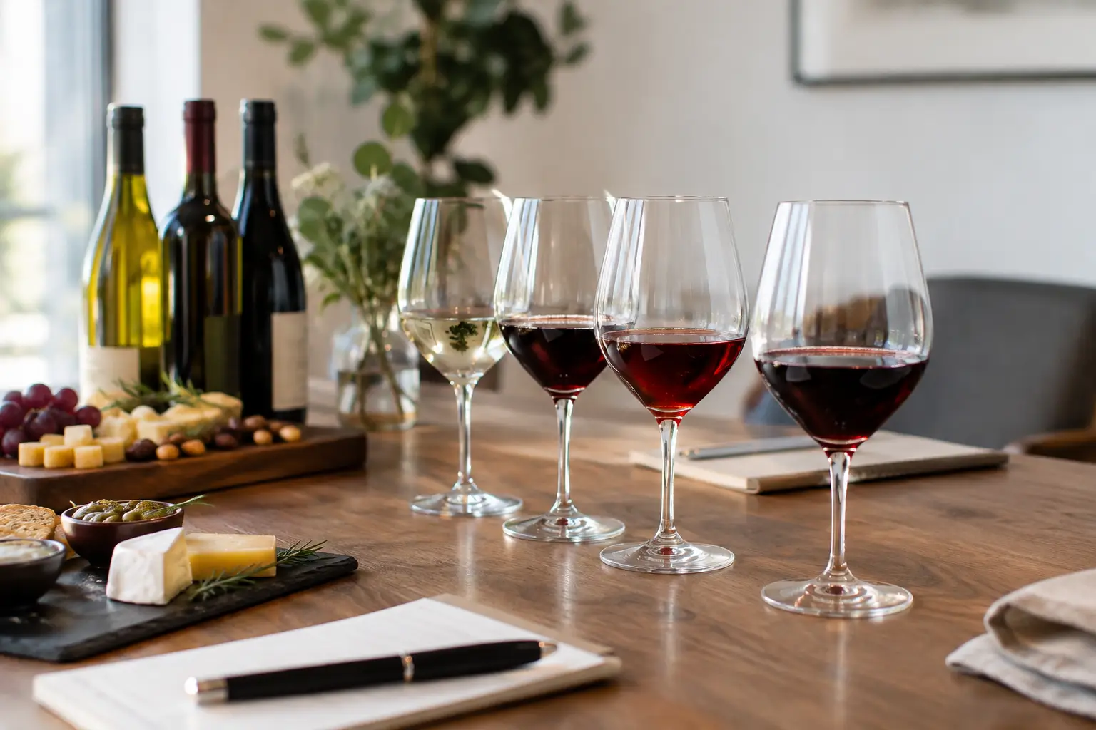 Sådan planlægger du vinsmagning hjemme med stil